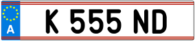 Trailer License Plate